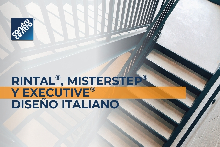 Construcentro es distribuidor exclusivo de escaleras Rintal®, MisterStep® y Executive® en México