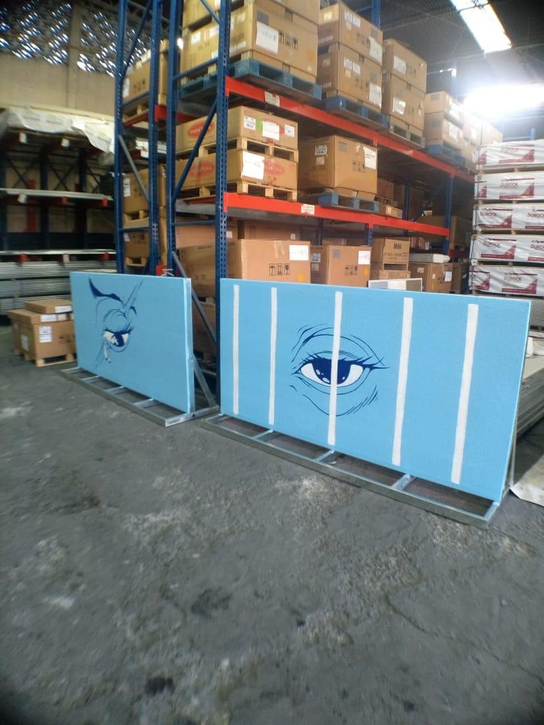 muestra del mural itinerante sobre Derechos Humanos