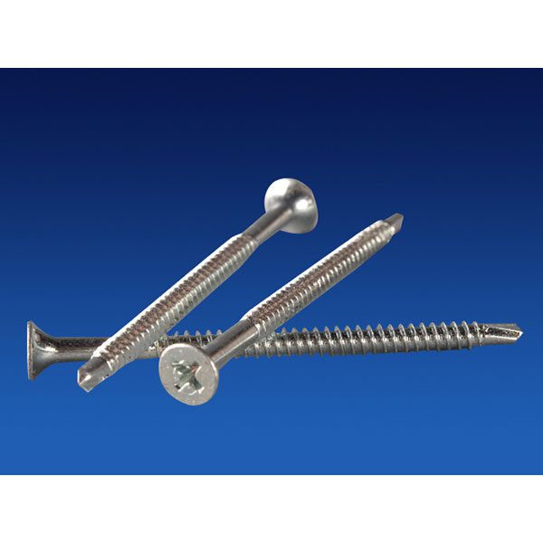 Tornillo TEK broca 1 5/8” para tablero de yeso A calibre 20 doble capa