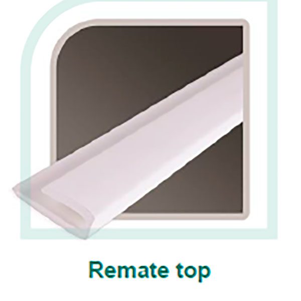 Remate Top de 2.44 m (PVC) | Blanco