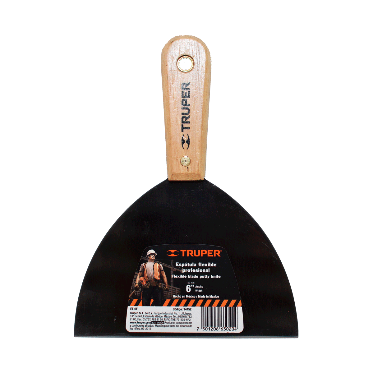 Espátula flexible profesional – 6”